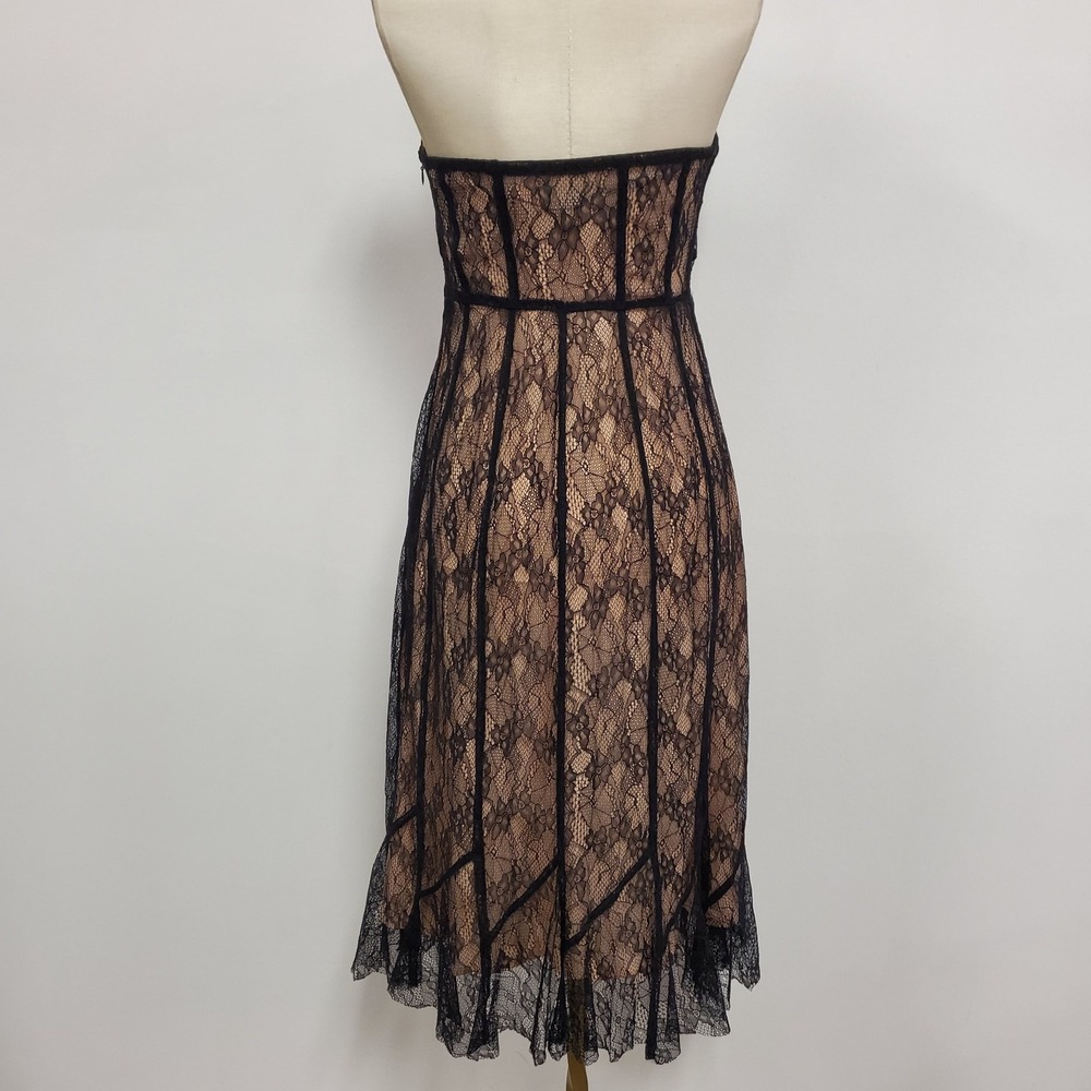 Kimchi Blue Lace Cocktail Whimsigoth Midi Dress Size 0 Black Punk Rock Biker LBD - Picture 3 of 14